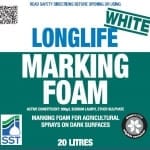 FOAM MARKER LONGLIFE WHITE 20LT