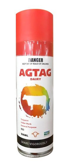 AGTAG TAIL SPRAY MARKER RED 500ML
