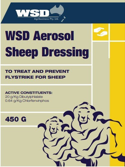 WSD AEROSOL SHEEP DRESSING 450GM