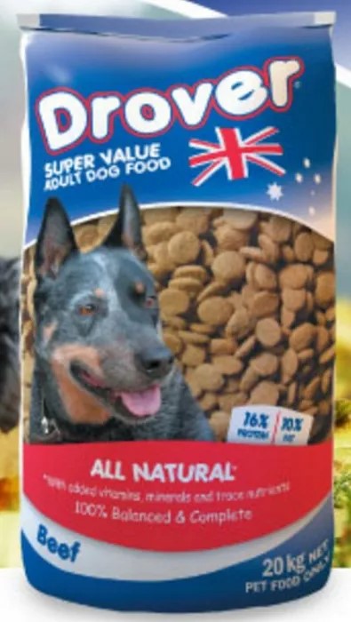 DROVER DRY DOG 20KG