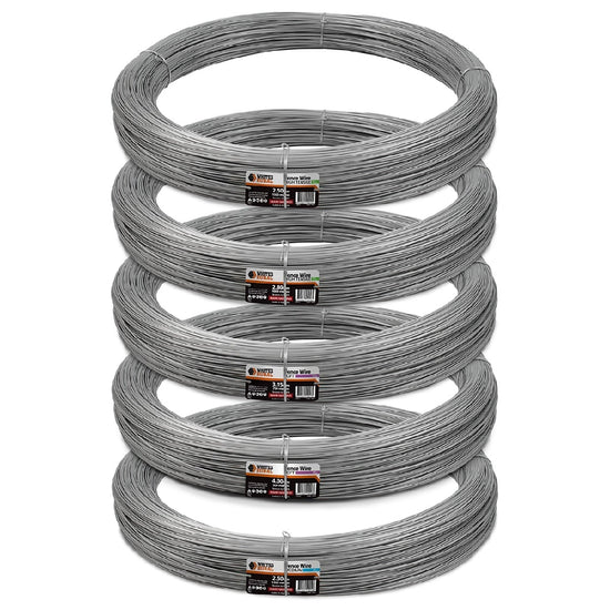 WHITES 2.5MM X 1500M MED TENSILE HEAVY GAL WIRE