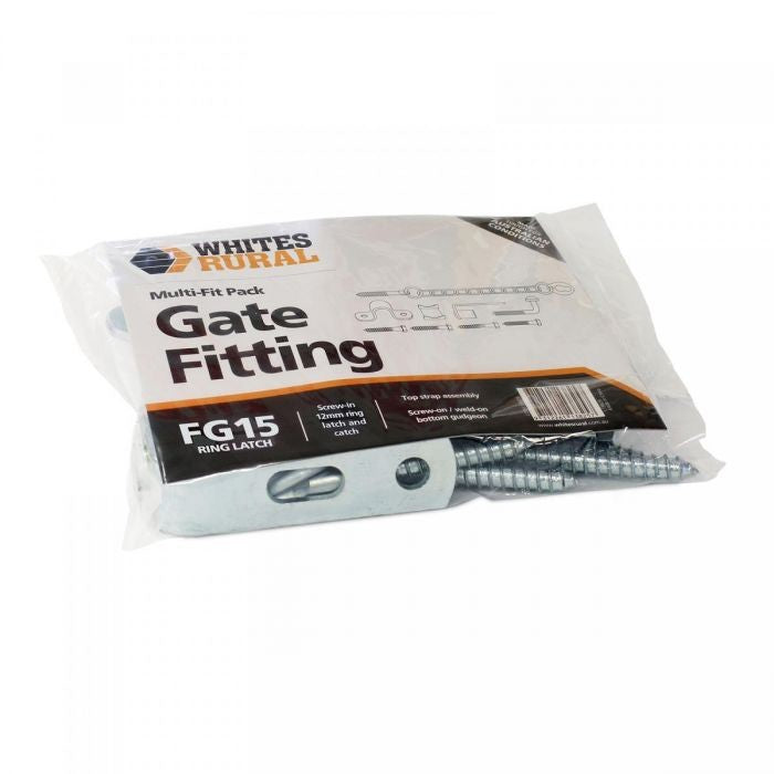 WHITES GATE FITTING MULTI-FIT PACK - RING LATCH FG15