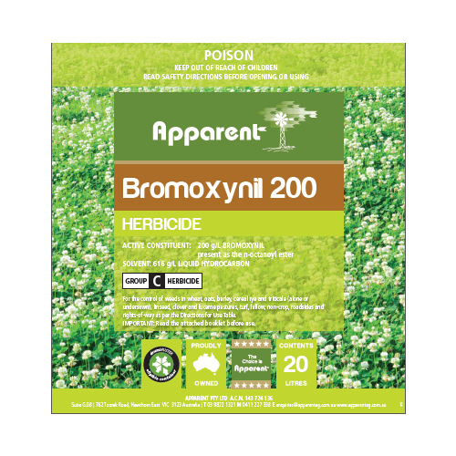 bromoxynil herbicide group APPARENT BROMOXYNIL 200 + MCPA 20LTR – Rand Farm Supplies