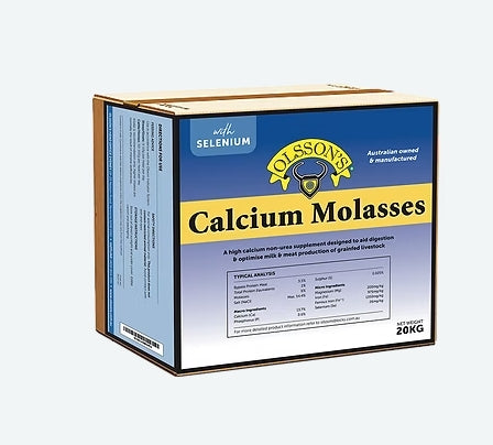 OLSSON CALCIUM MOLASSES + SELENIUM 20KG