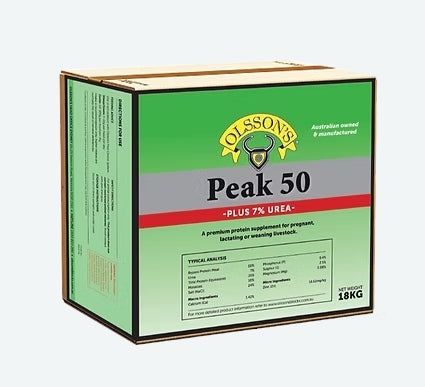 OLSSON PEAK 50+ 7% UREA BLOCK 16KG