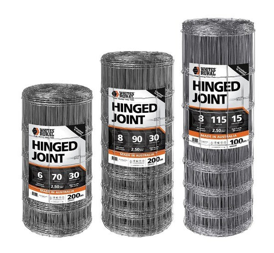 WHITES 8/90/15 HINGEJOINT (2.8MM WIRES TOP AND BOTTOM) 100M