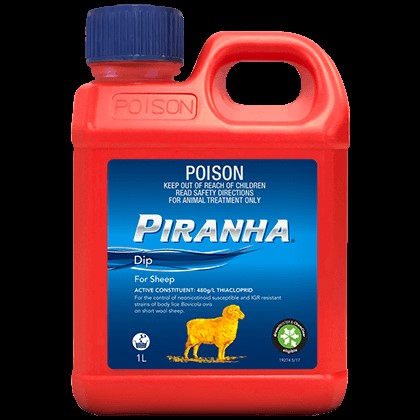 PIRANHA SHEEP DIP 1LTR (LOUSICIDE)