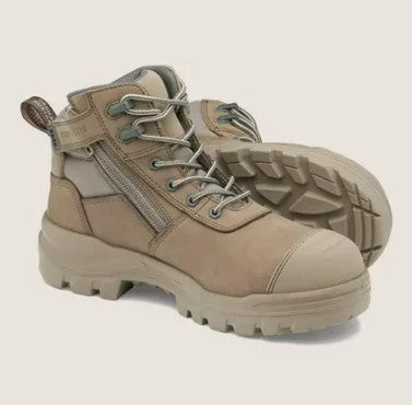 BLUNDSTONE ROTOFLEX WORKBOOT STYLE 8553 - STONE SIZE 5