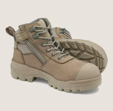 BLUNDSTONE ROTOFLEX WORKBOOT STYLE 8553 - STONE SIZE 8.5 UNISEX