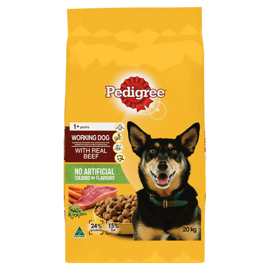 PEDIGREE WORKING DOG BEEF 20KG
