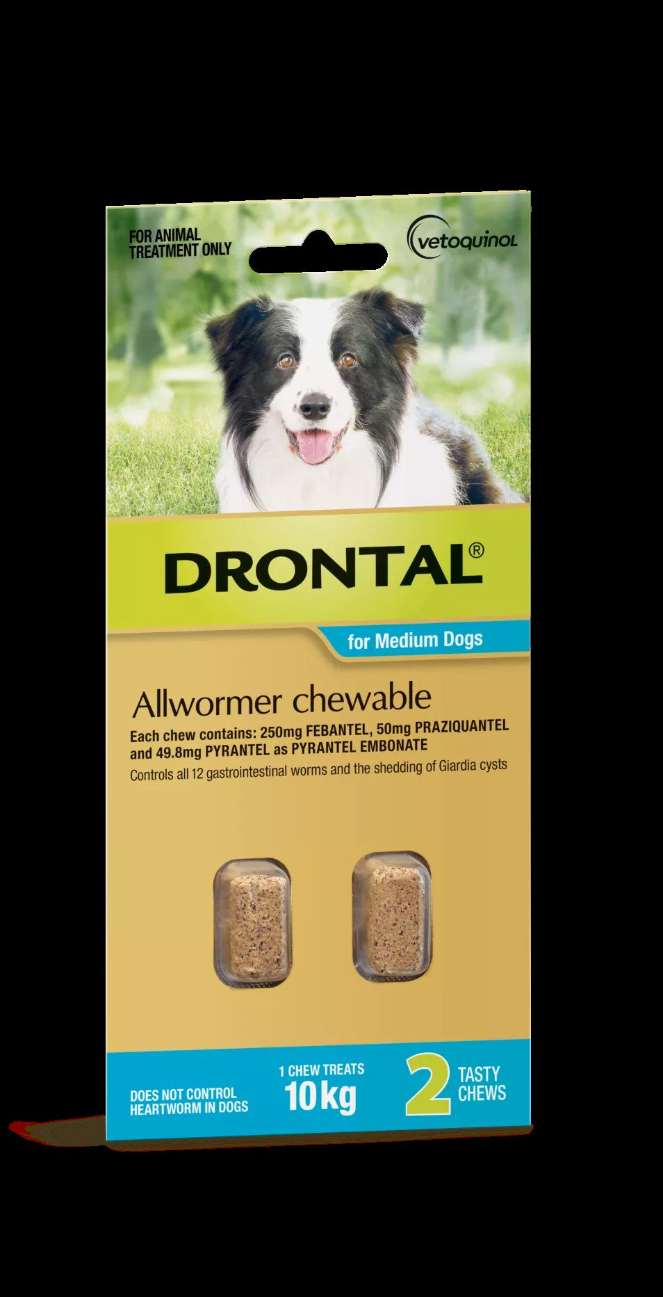 DRONTAL MED DOG ALLWORMER 2 CHEWS