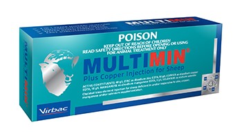 VIRBAC MULTIMIN+COPPER INJ FOR SHEEP