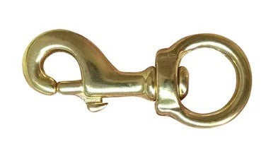 BRASS SNAPHOOK 75MM 12MM EYE