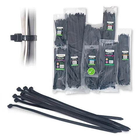 BAINBRIDGE CABLE TIES 100PK 300MM X 4.8MM