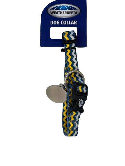 WEATHERBEETA DOG COLLAR YELLOW SIZE SMALL