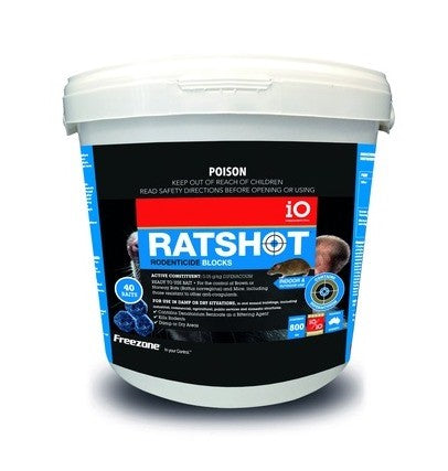 RATSHOT BLOCKS 800GM BLUE DIFENACOUM