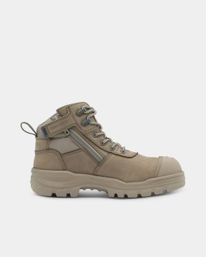 BLUNDSTONE ROTOFLEX WORKBOOT STYLE 8553 - STONE SIZE 11 UNISEX