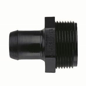 MALE BARB CONNECTOR 1'
