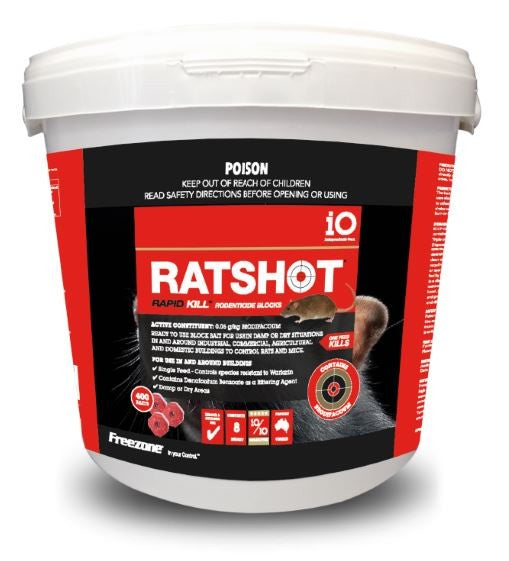 RATSHOT RAPID KILL RED BLOCKS 800GM – Rand Farm Supplies